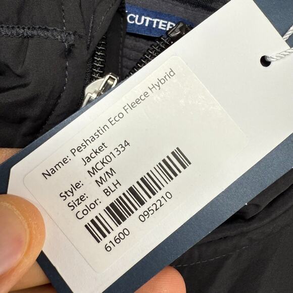 Harvard University Jacket Mens Medium Black Gray Full Zip Hooded Grid Fleece NEW - Picture 6 of 9